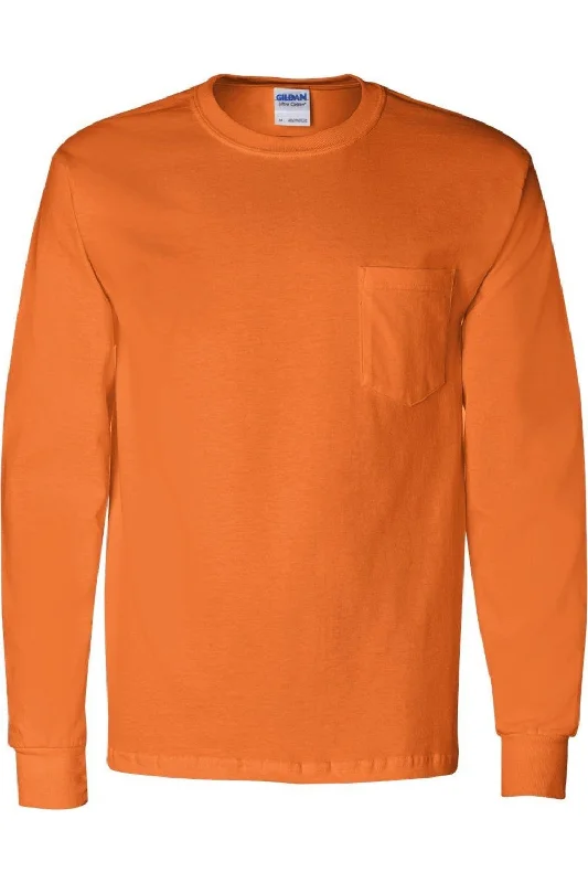 Gildan Ultra Cotton Long Sleeve Pocket T-Shirt