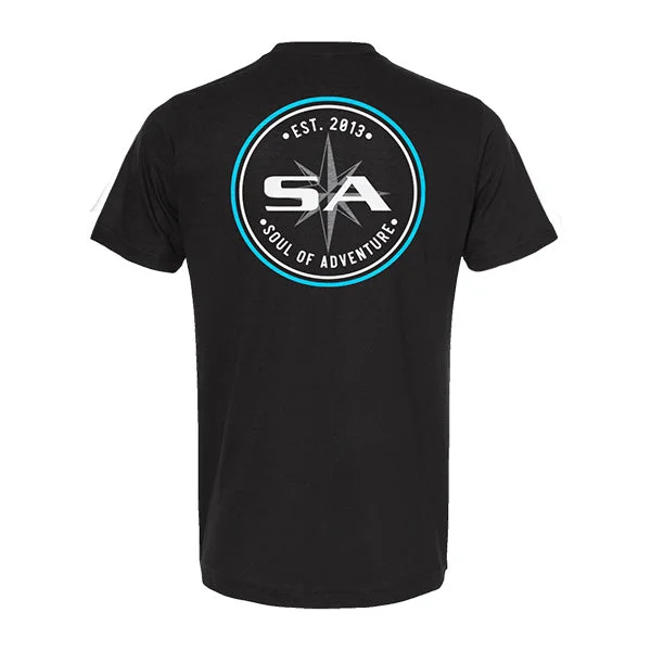 Graphic Tee | SA Blue Circle | Black