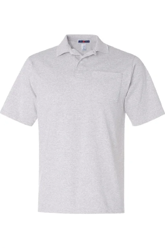 JERZEES SpotShield 50/50 Polo with Pocket