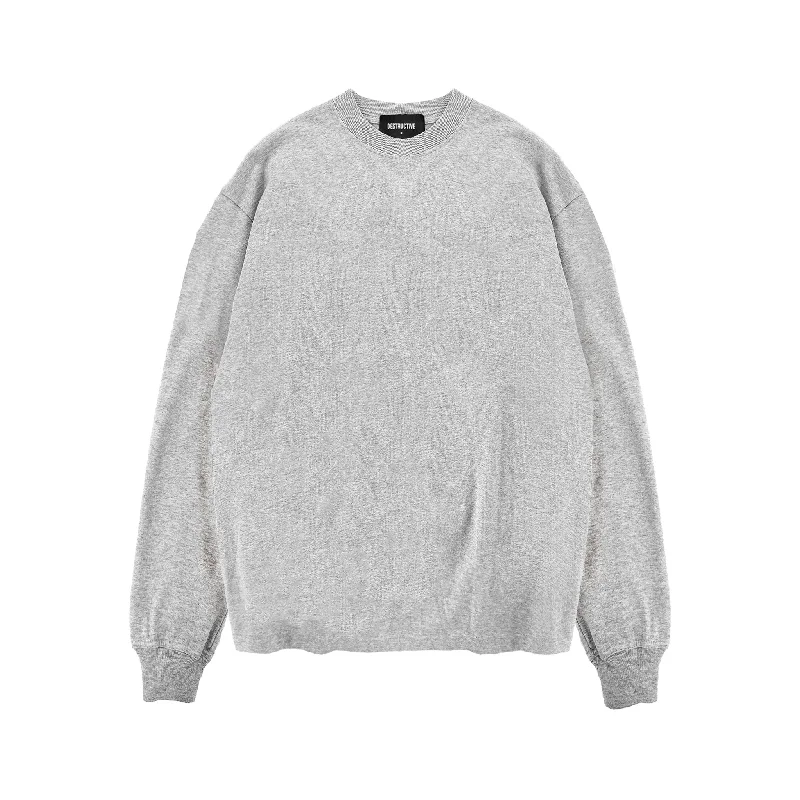 Long Sleeve T-Shirt - Light Marl Grey