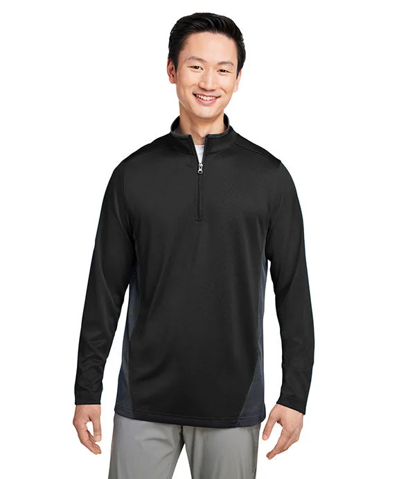 M786 - Harriton Mens Flash Snag Protection Plus IL Colorblock Quarter-Zip