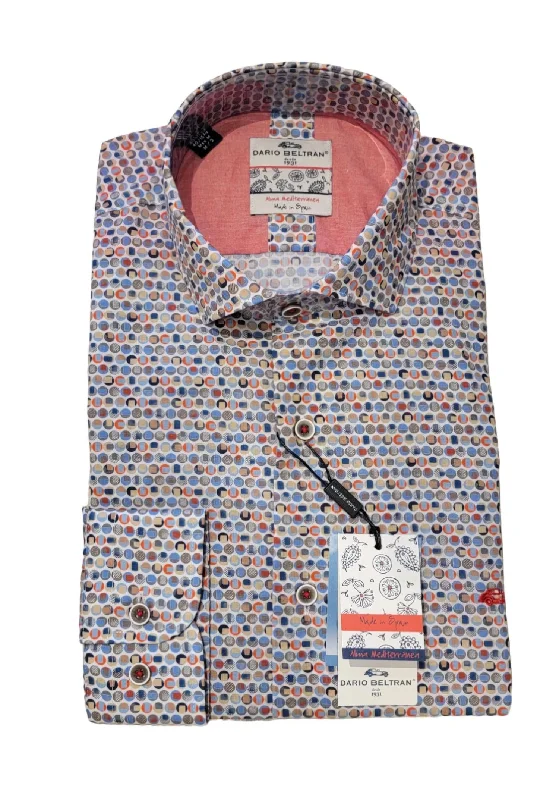 Men Dot Sport Shirt In Multi