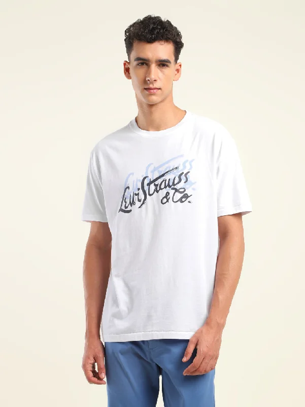 Men's Brand Logo Oversized T-Shirt