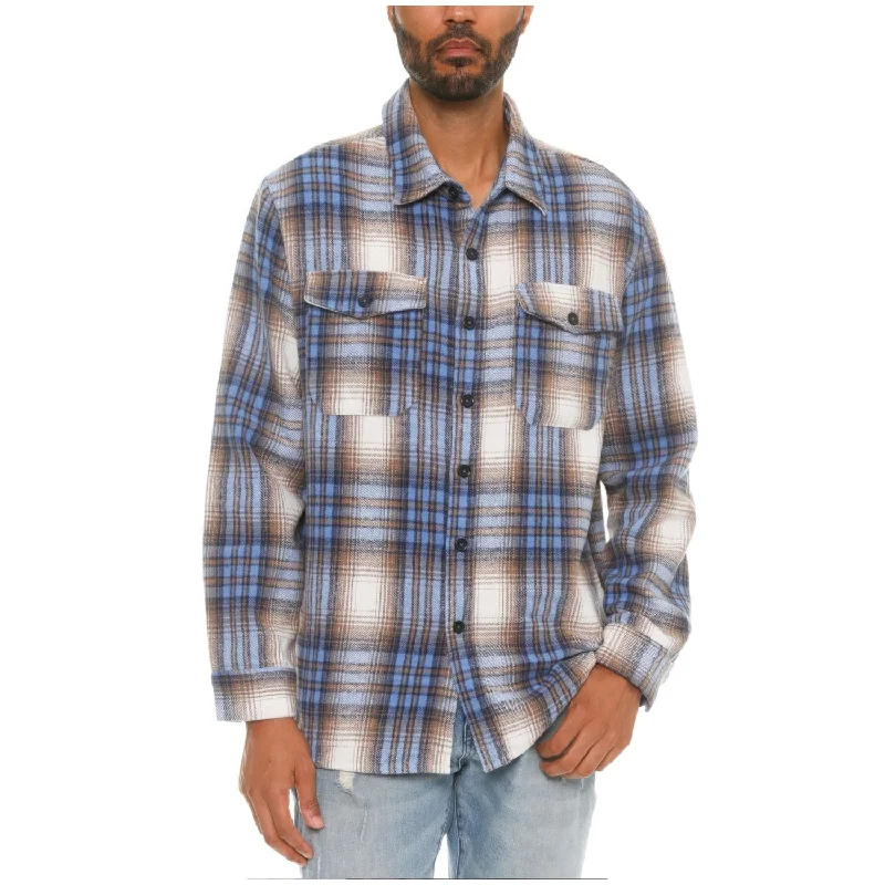 Men's Checkered Soft Flannel Shacket