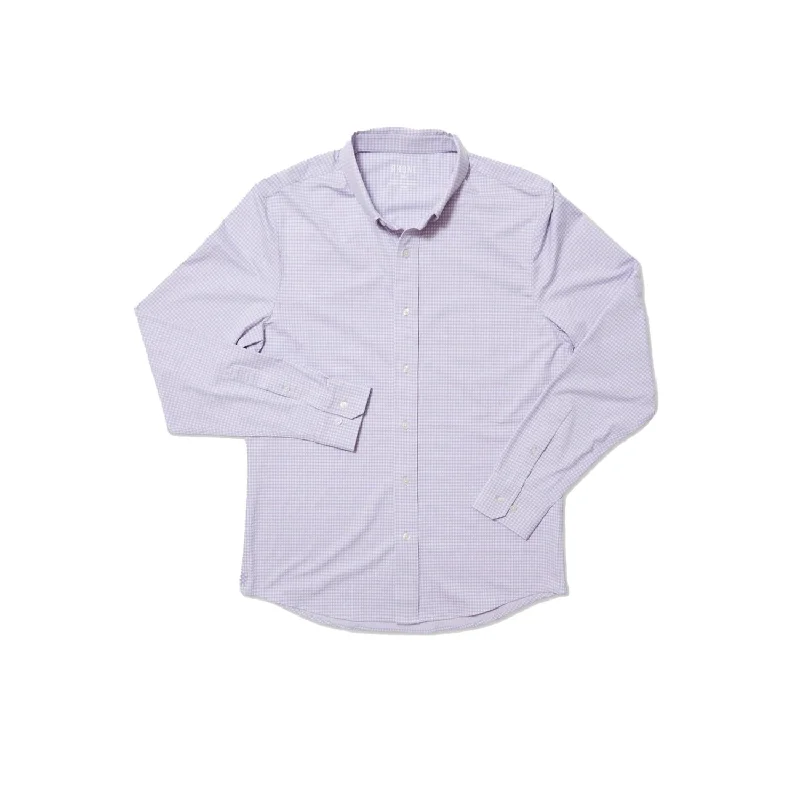 Men's Commuter Shirt - Slim Fit In Wisteria Check