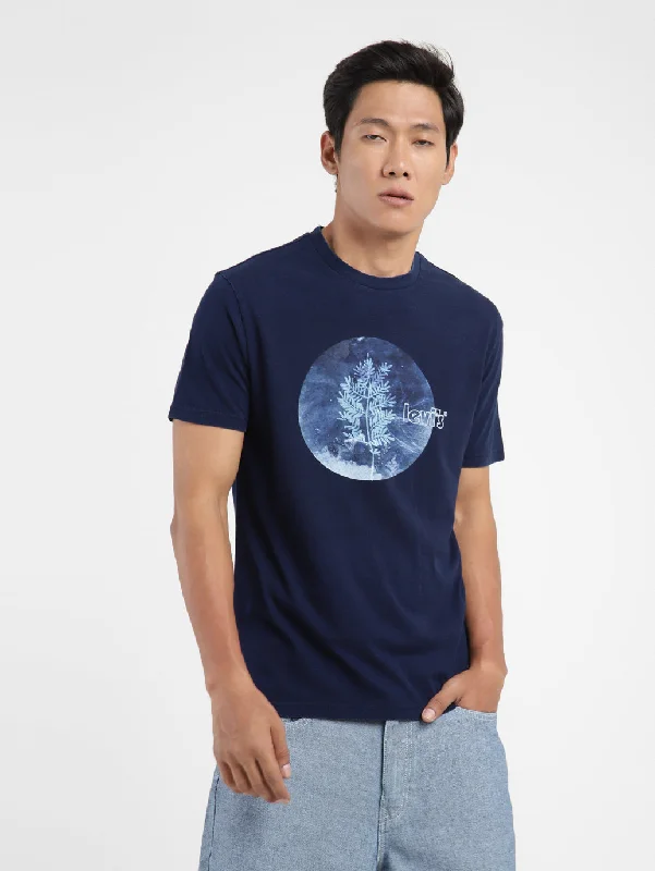 Men's Graphic Print Crew Neck T-shirt