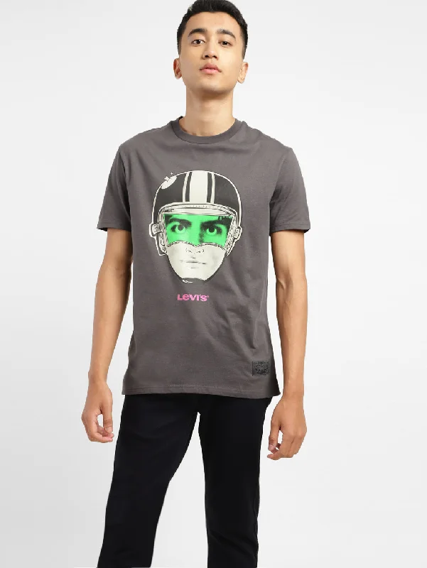 Men's Graphic Print Slim Fit T-shirt