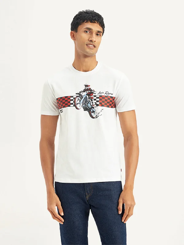 Men's Graphic Print Slim Fit T-shirt