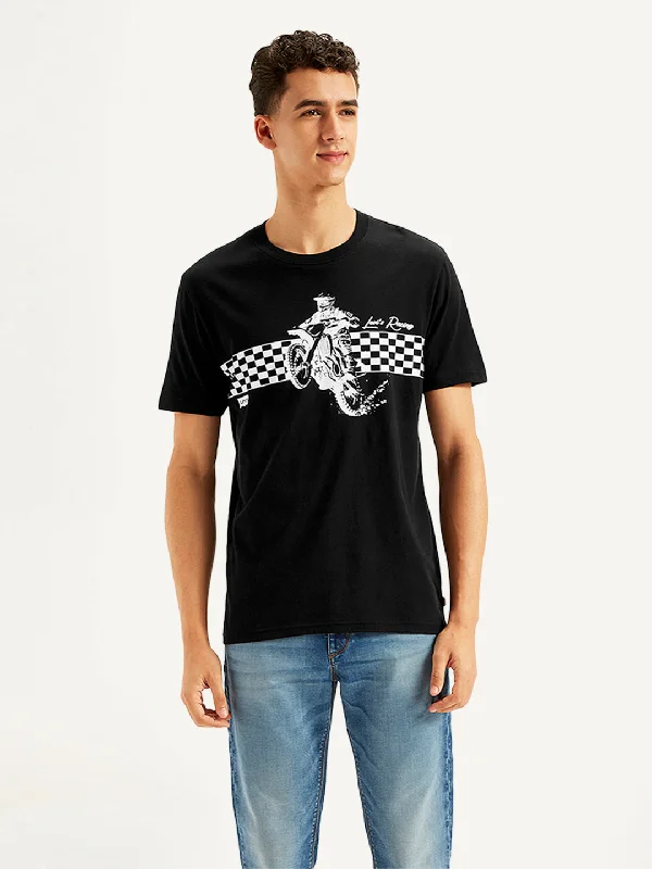 Men's Graphic Print Slim Fit T-Shirt