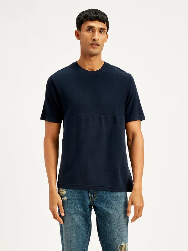 Men's Textured Regular Fit T-Shirt