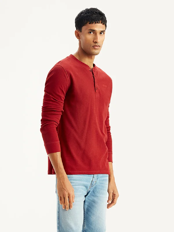 Men's Textured Slim Fit T-Shirt