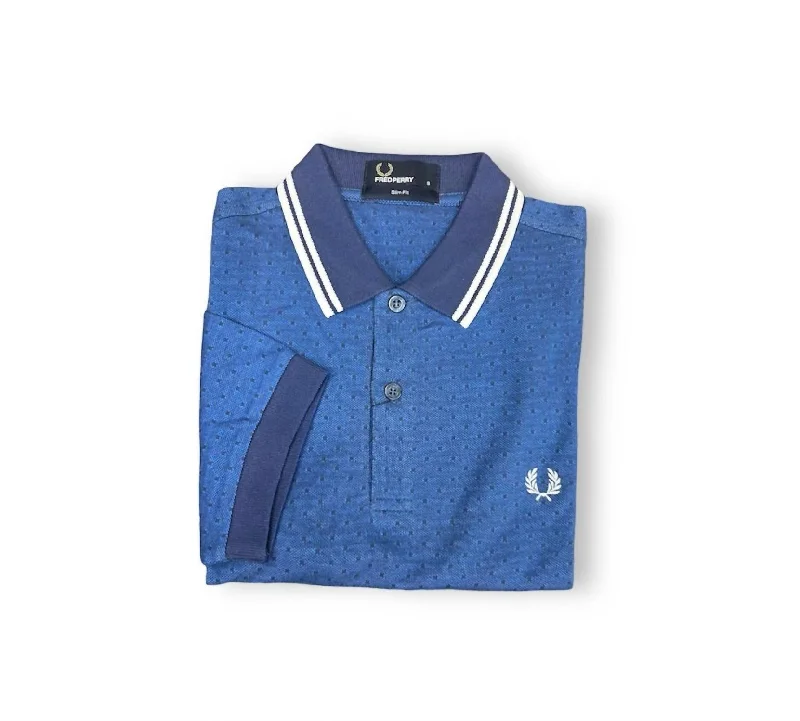 Men's Twin Tipped Polo Shirt In Blue