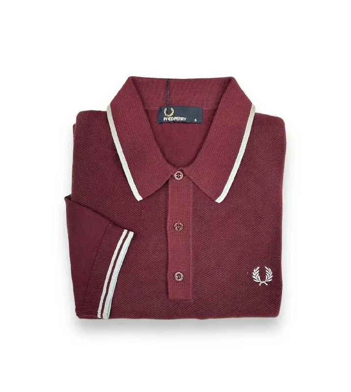 Men's Twin Tipped Polo Shirt In Mahogany