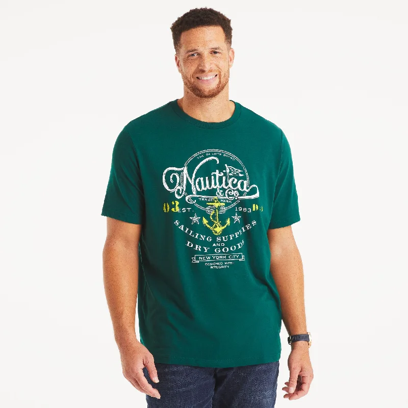 Nautica Mens Big & Tall Heritage Graphic T-Shirt