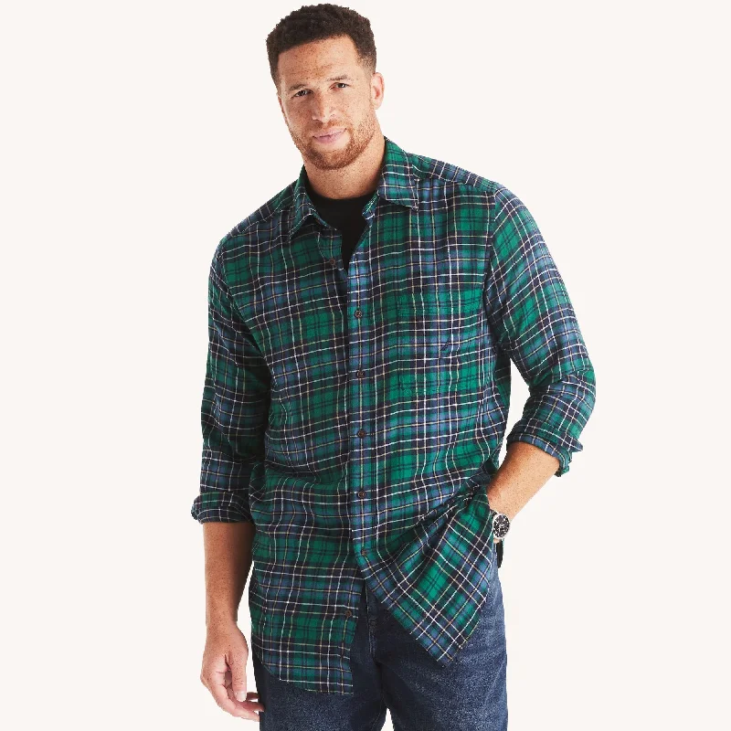 Nautica Mens Big & Tall Plaid Shirt