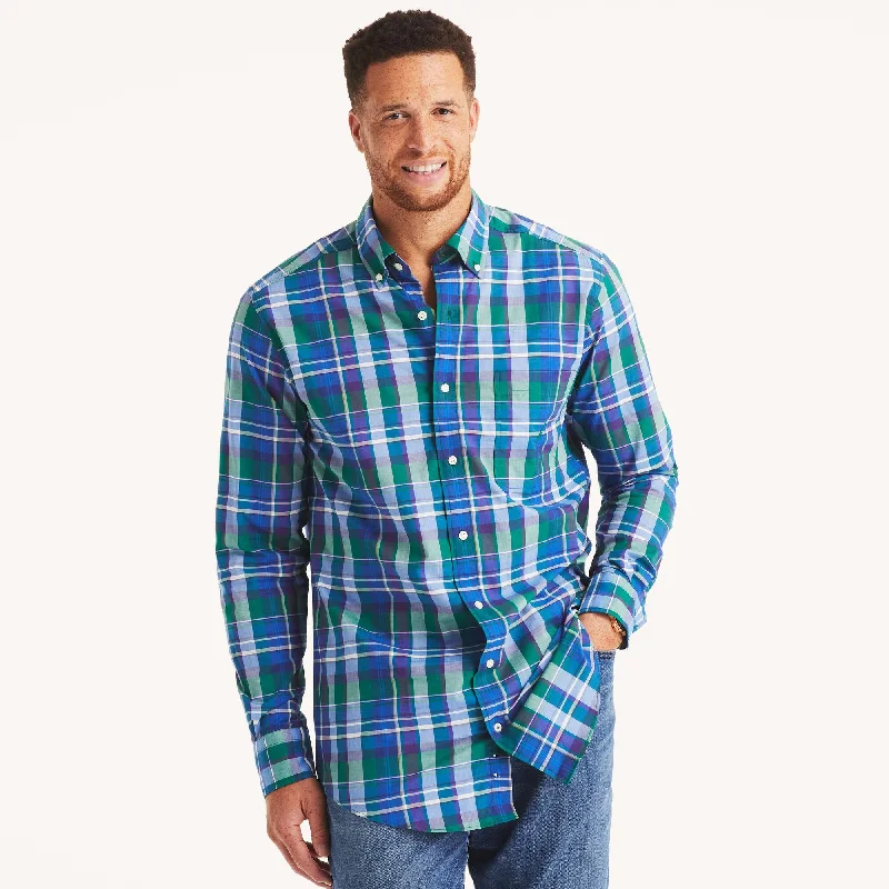 Nautica Mens Big & Tall Plaid Shirt