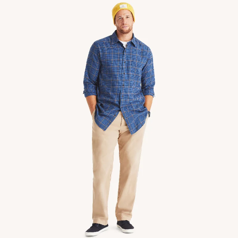 Nautica Mens Big & Tall Plaid Shirt