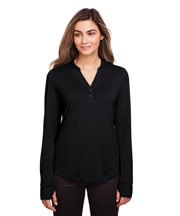 NE400W - North End Ladies Jaq Snap-Up Stretch Performance Pullover