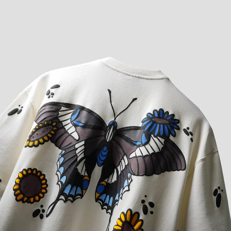 OFF-WHITE BUTTERFLY PAWS T-SHIRT