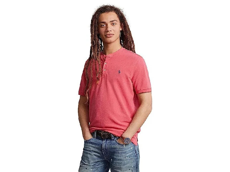 Polo Ralph Lauren Featherweight 710658162035 Henley Shirt Men's XL Pink APP464