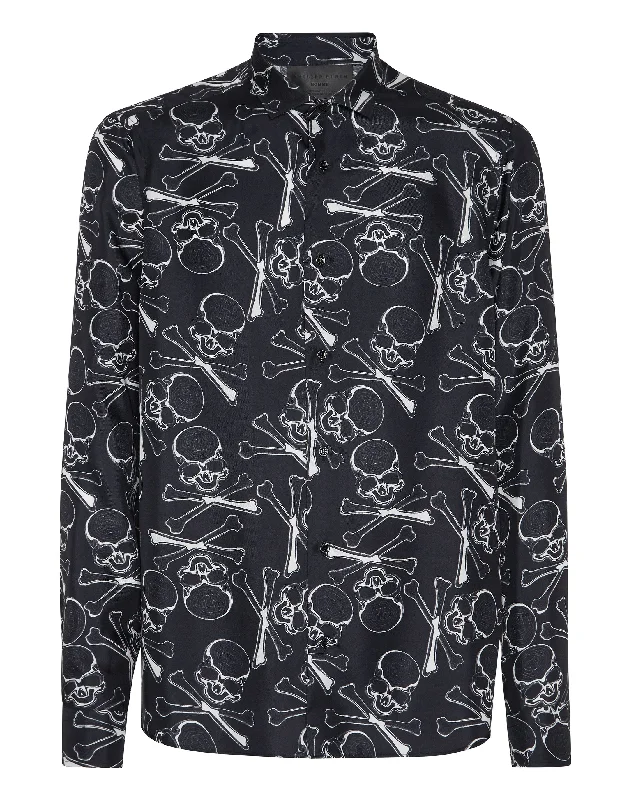 Silk Dandy Shirt Skull&Bones