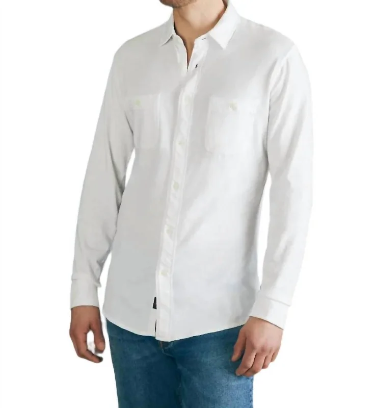 Sunwashed Knit Shirt In White