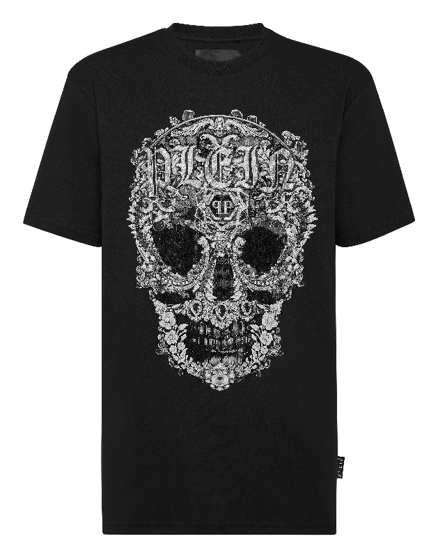 T-shirt Round Neck SS Baroque Skull