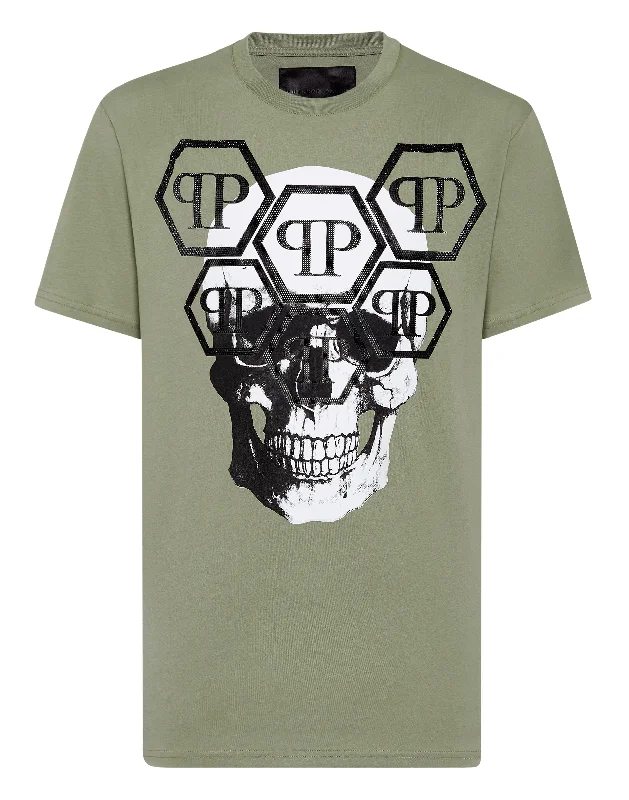 T-shirt Round Neck SS Stones Skull