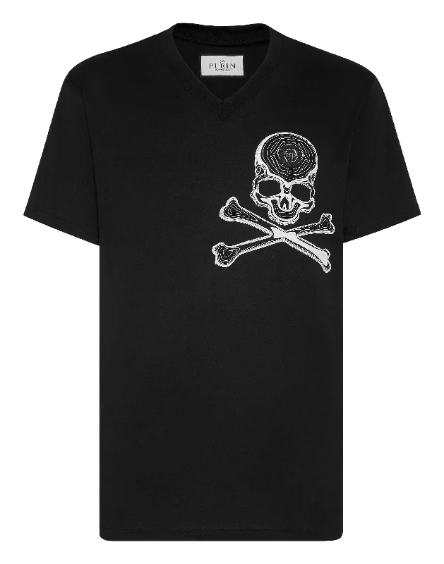 T-shirt V Neck SS Skull&Bones