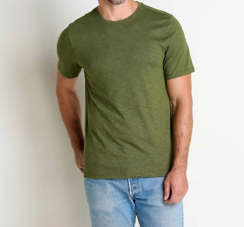 Tempo Short Sleeve Crew In Chive