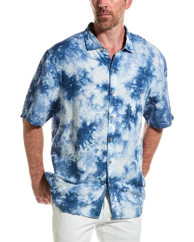 Tommy Bahama Poolside Tie-Dye Linen-Blend Shirt