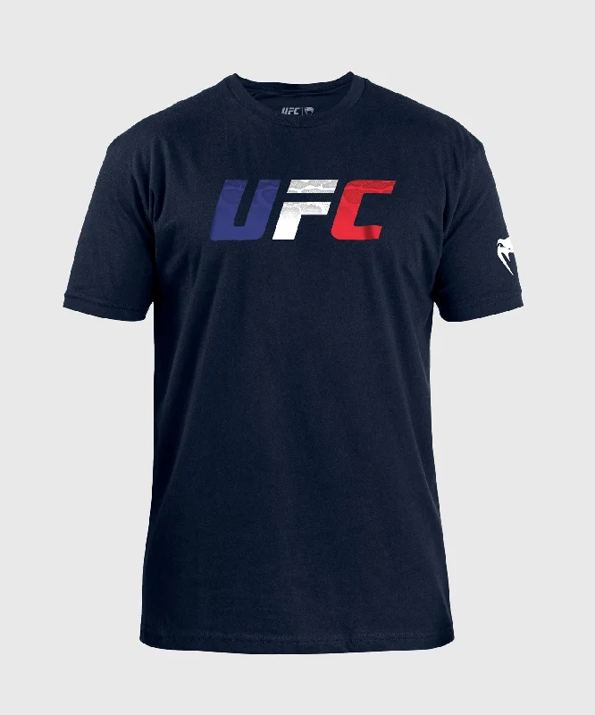 UFC Unrivaled by Venum French Flag Men's T-Shirt - Navy Blue