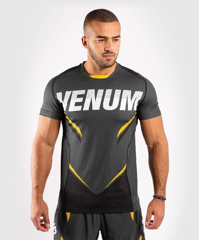 Venum ONE FC Impact Dry Tech T-Shirt - Grey/Yellow