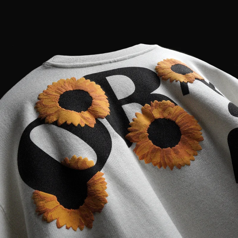 WHITE SUNFLOWER T-SHIRT